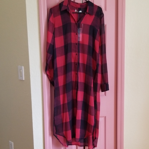 Zara Tops - ZARA Sheer maxi button down through shirt